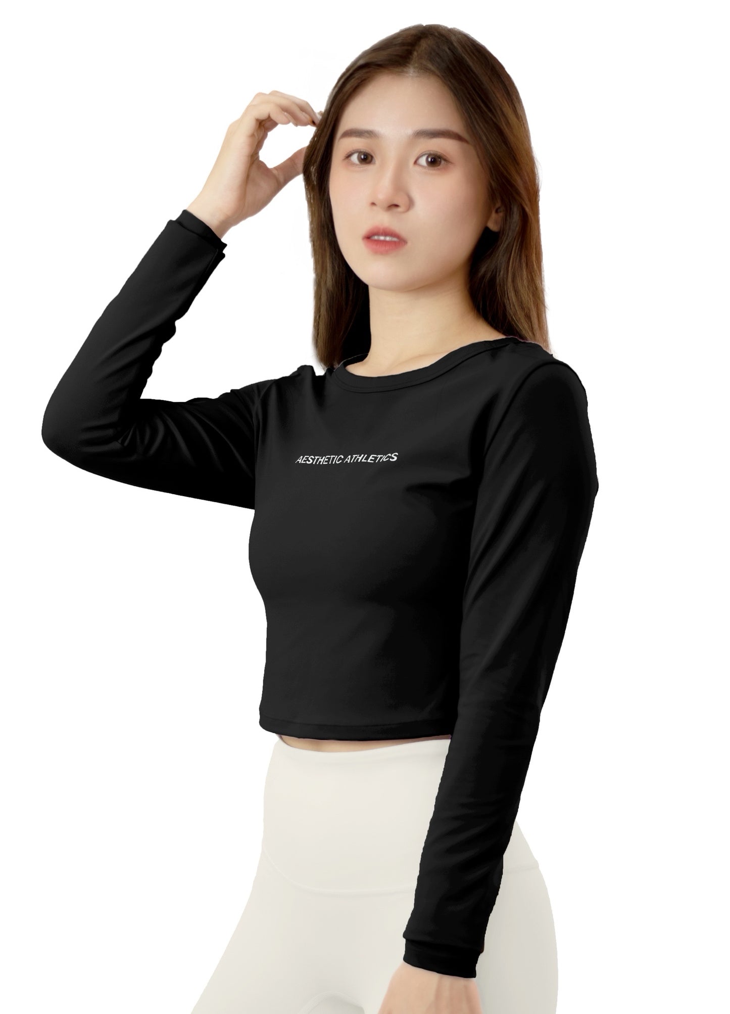 Agile Long Sleeves Crop Top