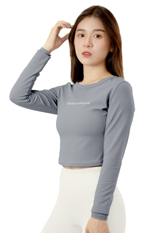 Agile Long Sleeves Crop Top